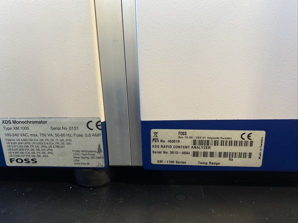FOSS XDS Rapid Content Analyzer NIR Spectrometer Monochromator XM1000 SmartProbe
