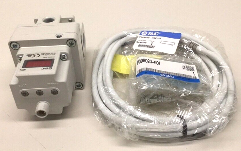 SMC ITV3030-343CS Electro-Pneumatic Regulator Kit With Cable and Mount Bracket