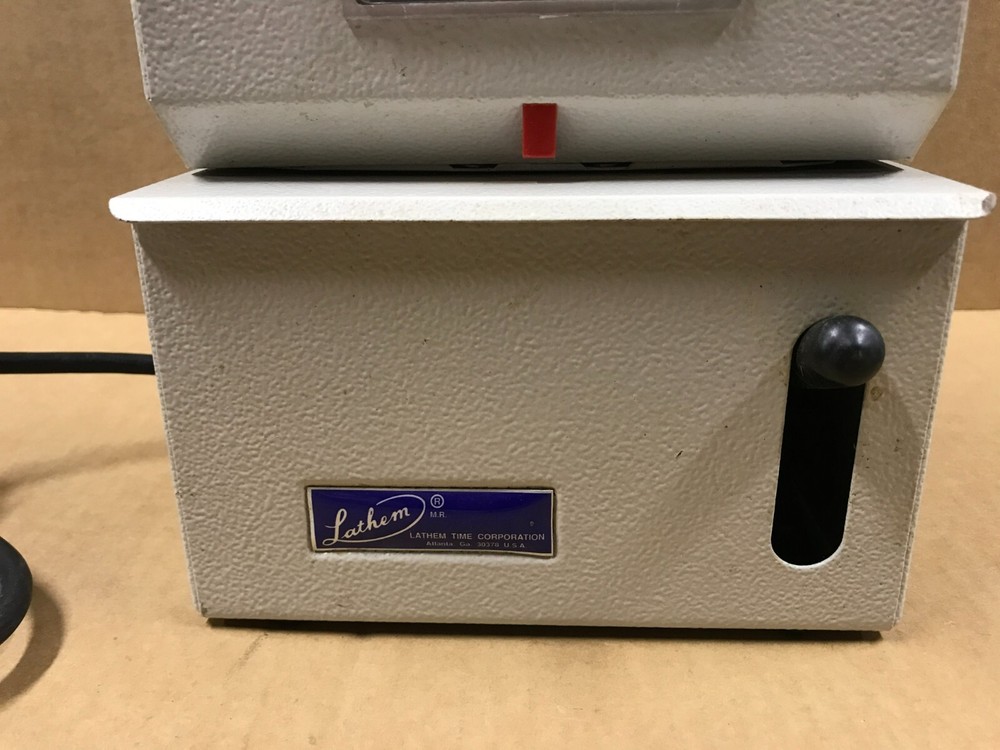 Lathem Model #2201 Punch Time Clock - A-630502 - Tested