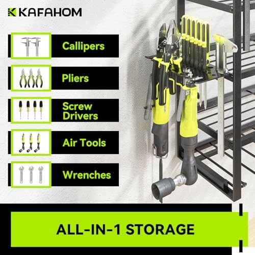 Large Power Tool Organizer Wall Mount-13 Drill 4-Layer 13-Drill Black-4L13D