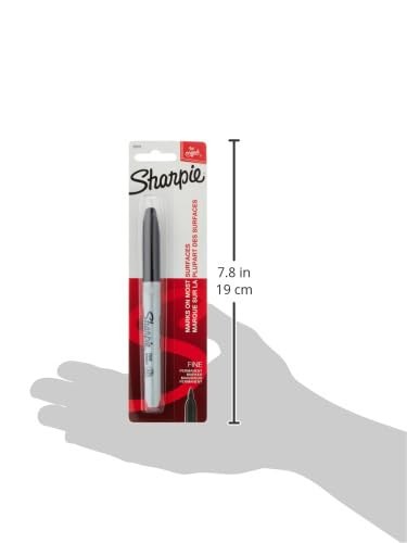 Sharpie Fine Point Permanent Marker Black 1 Count Versatile Quick Dry Ink
