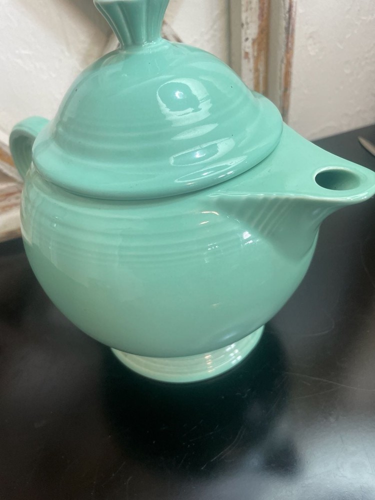 Fiesta Sea Mist Green Ceramic Teapot with Lid