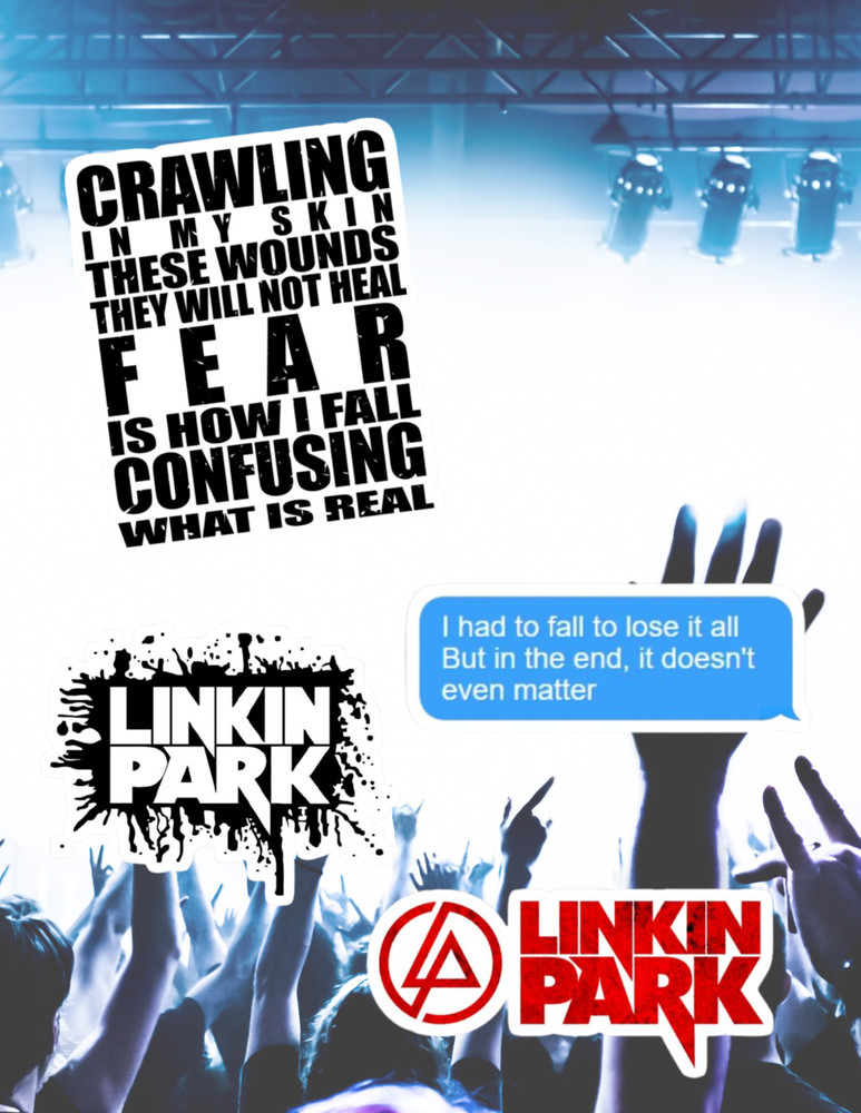 Linkin Park 4pc Sticker Pack