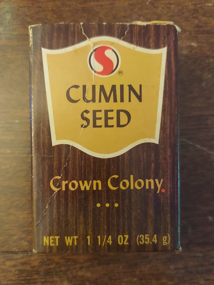 Vintage Safeway Crown Colony Cumin Seed Spice Box
