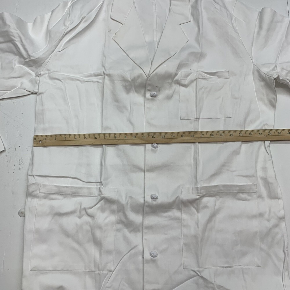 Landau White Scrub Coat Size 48L