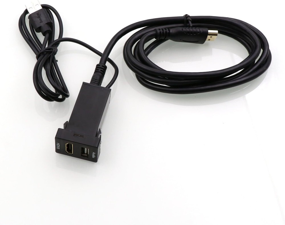 HDMI Socket Mount Cable +USB Audio Input Relay Use for 1.3*0.87inch