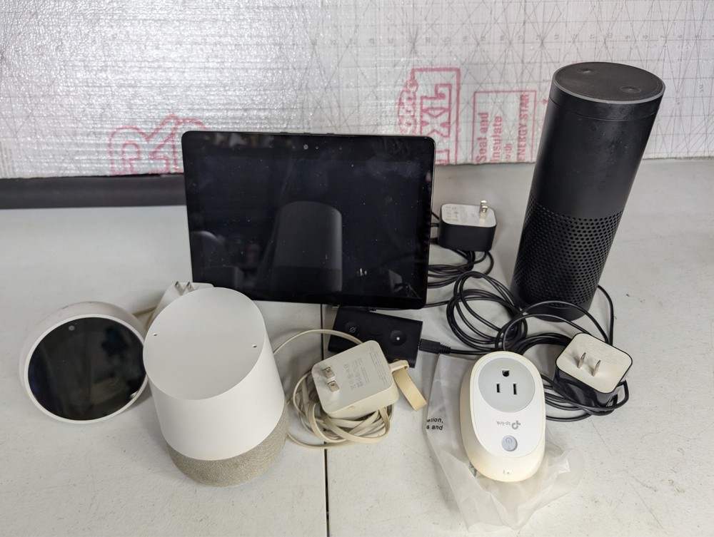 Amazon Echo Google Home Devices - Tested Working - LOT OF 5