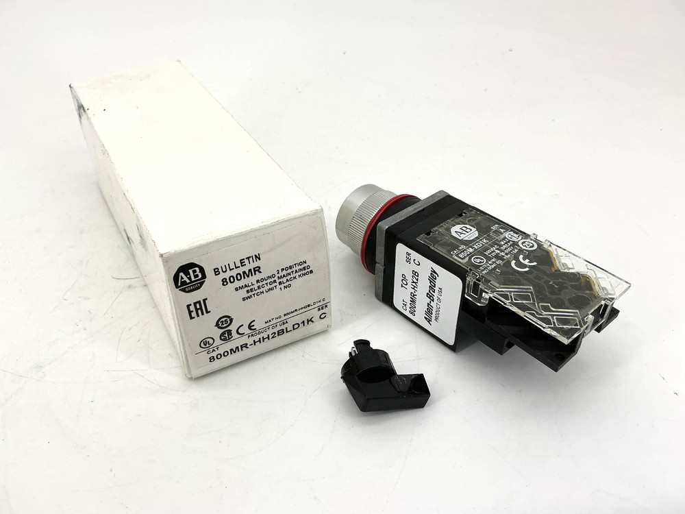 New Allen Bradley 800MR-HH2BLD1K Ser C Selector Switch Unit 2Pos 1NO