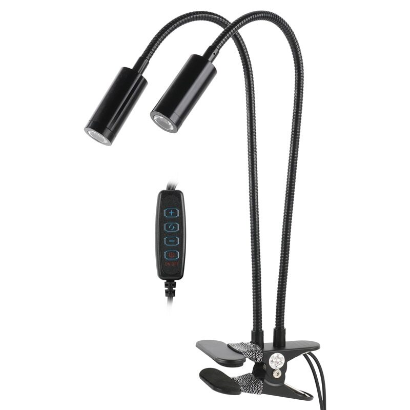 LED Clamp Microscope Illuminator Adjustable Side Spotlight Lamp Fill Light Lamp