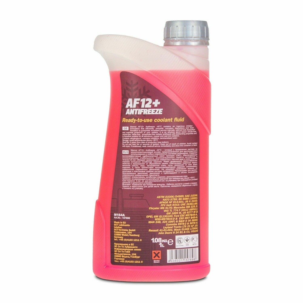 Mannol Antifreeze Radiator Red