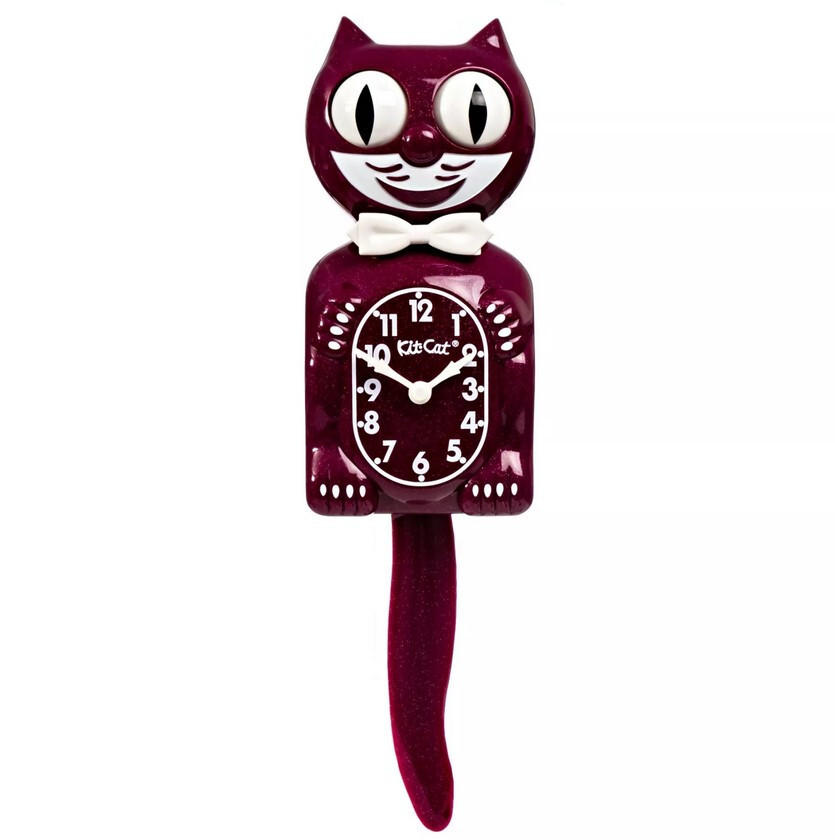 Ruby Red Kit Kat Cat Klock Clock FREE US SHIPPING