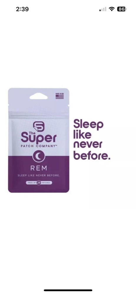 The Super Patch Company 2 Pack REM Super Patch Sleep Like Never Before 28 Patchs