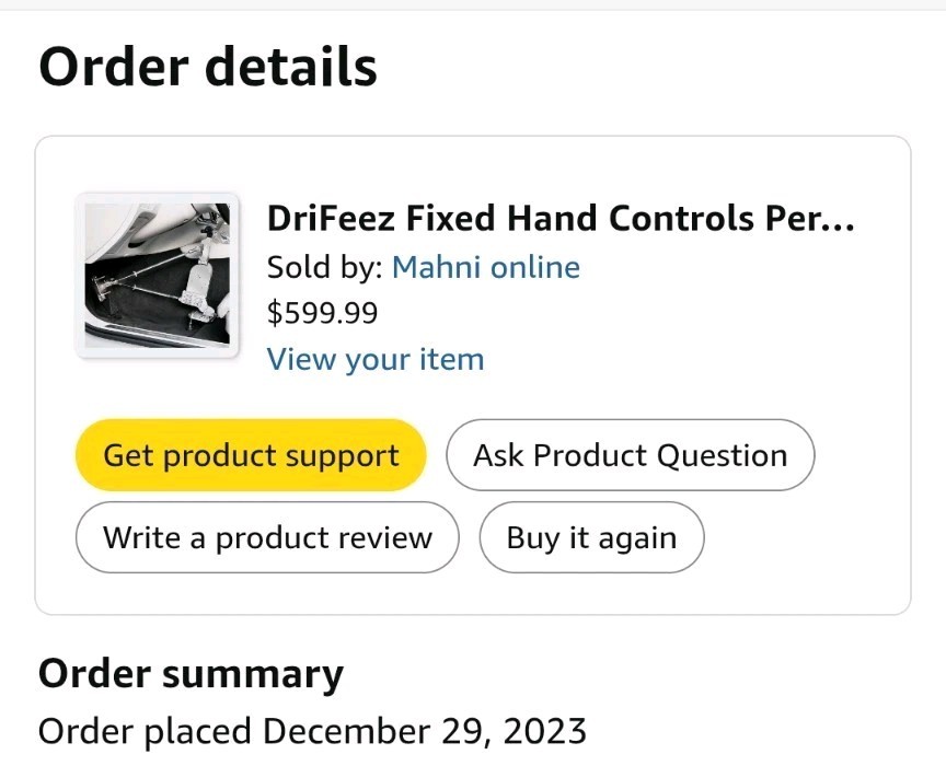 Drifeez Permanent Hand Controls