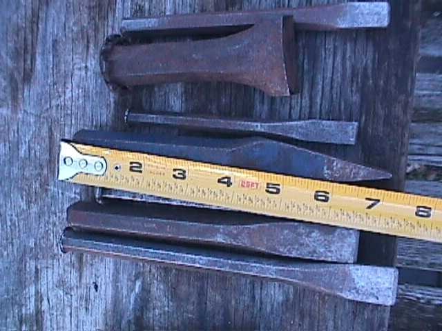 MIXED LOT OLD CHISELS