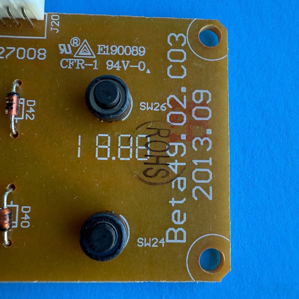 Nektar Impact LX49+ MIDI Keyboard Part: Transpose Octave Switch Button PCB Board
