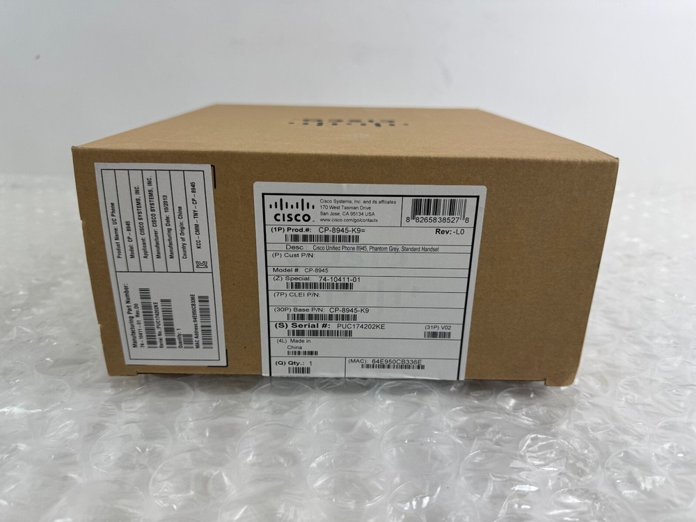 Cisco 8945 IP Phone Model CP-8945-K9
