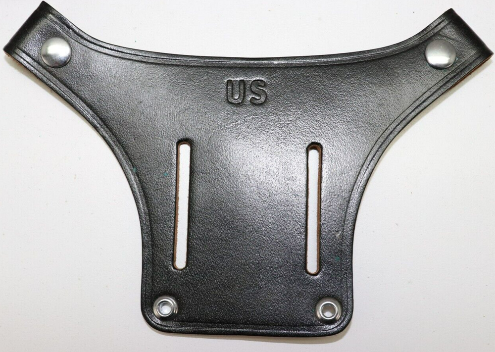 US black leather holster hanger dated 1971 each E799