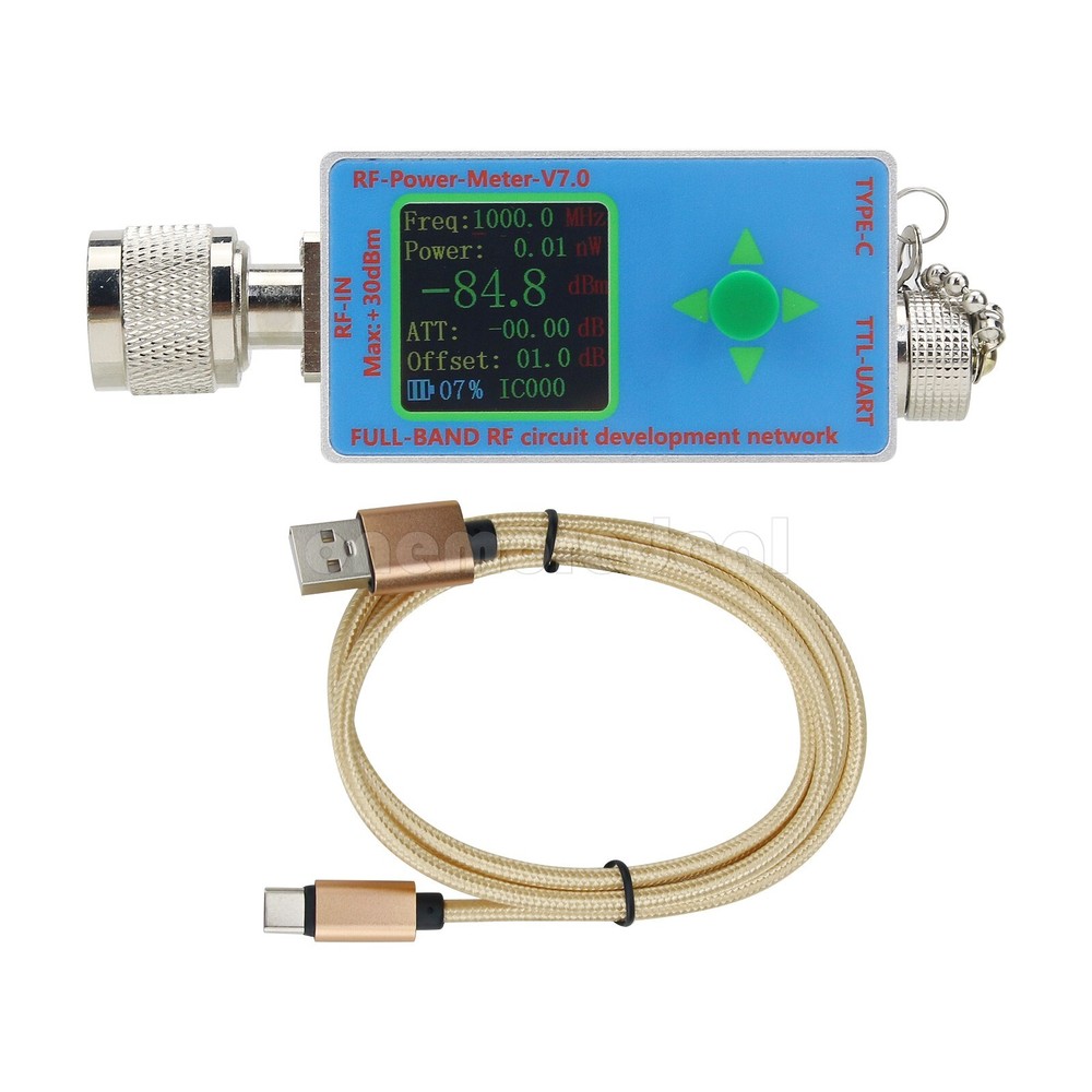 N-Type RF Power Meter V7 10GHz Type-C Full-band RF Circuit Development Network