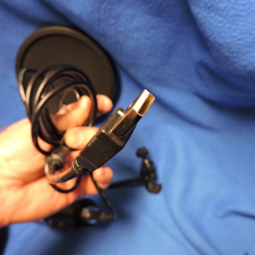 USB Microphone, Computer Cardioid Condenser PC Gaming Mic +