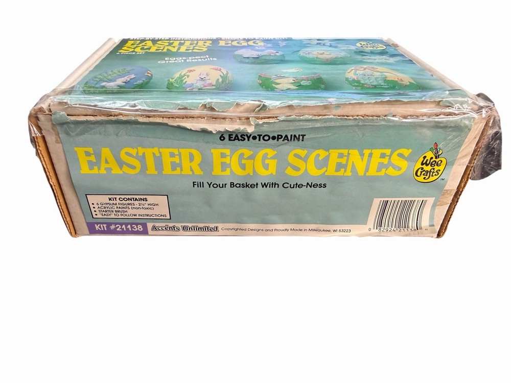 Vintage Wee Crafts Easter Egg Scenes Paint Kit