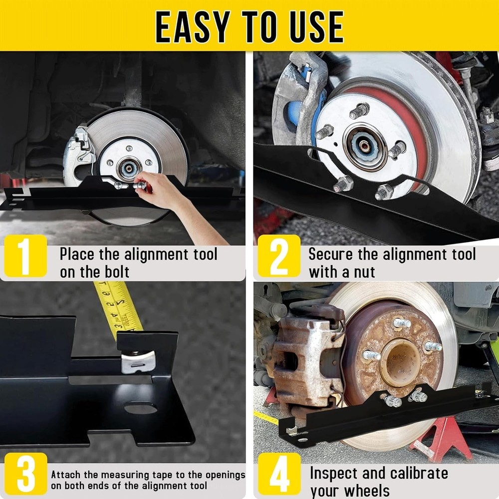 Heavyweight Toe Alignment Tool, Black Wheel Alignment Tool,Wheel Angle Alignment