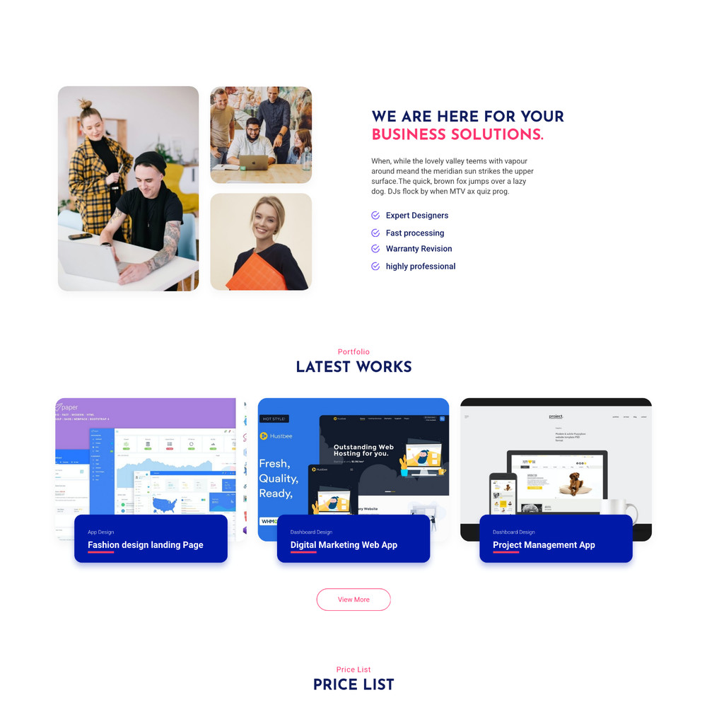 Business Solution Website Design with Free VPS Web Hosting and Installation
