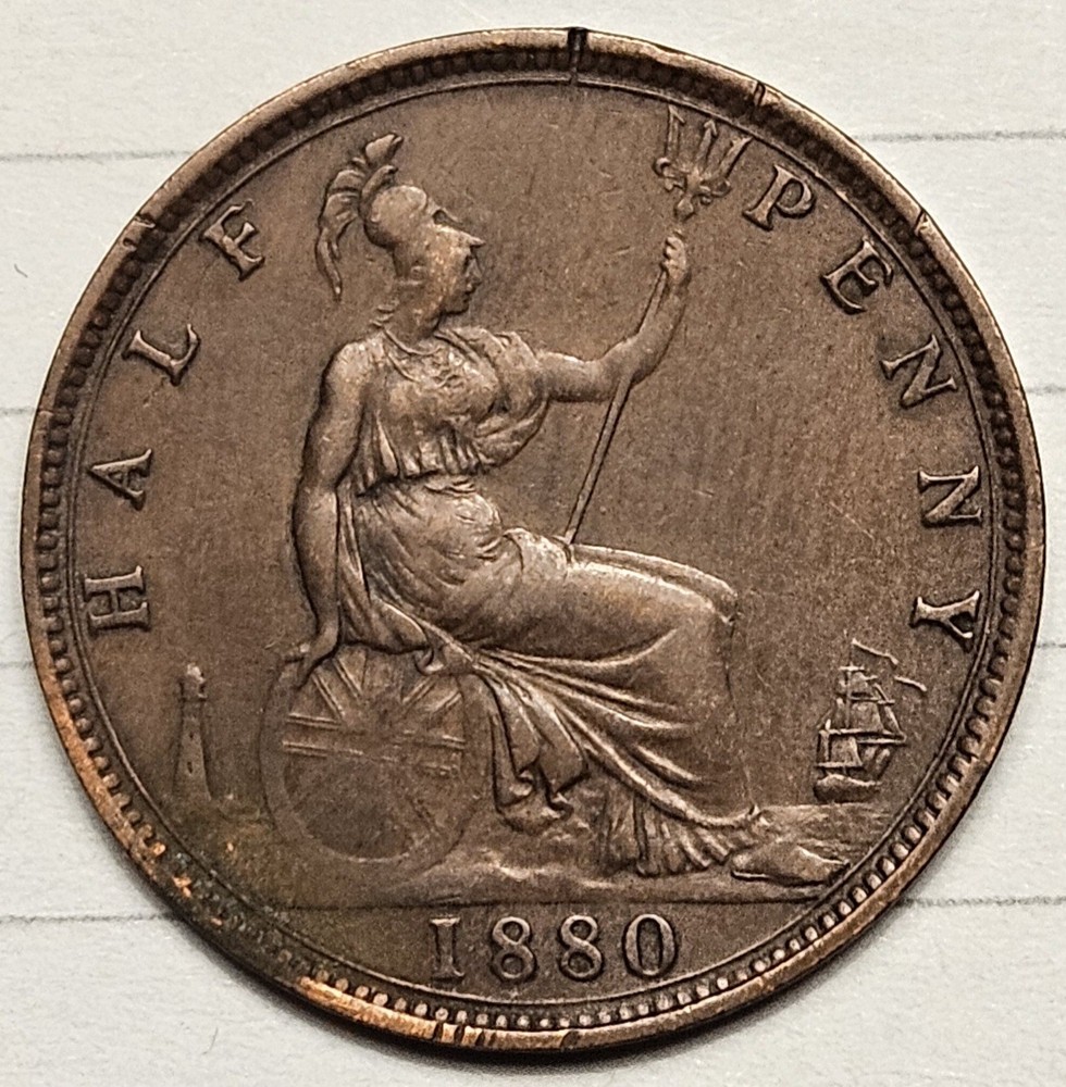 Great Britain 1880 Half Penny 1/2d