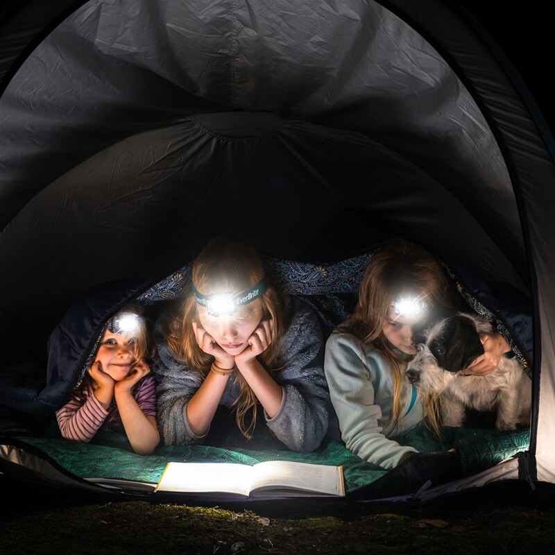 EverBrite Headlamp 5 Modes 5 Pack Kids Headlamp with Red Light & Memory Function