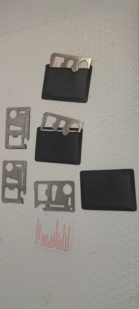 Wallet / Credit Card Multi Tools - Lot of 5 -