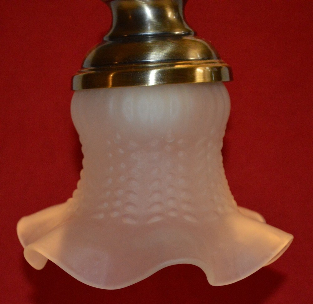 GOOSENECK RUFFLED SHADE DESK TABLE LAMP