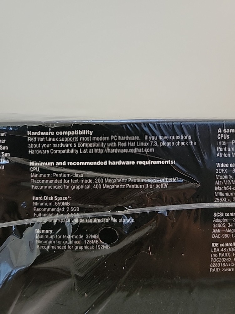 RED HAT Linux 7.3 Operating System The Linux Professional Brand New SEALED