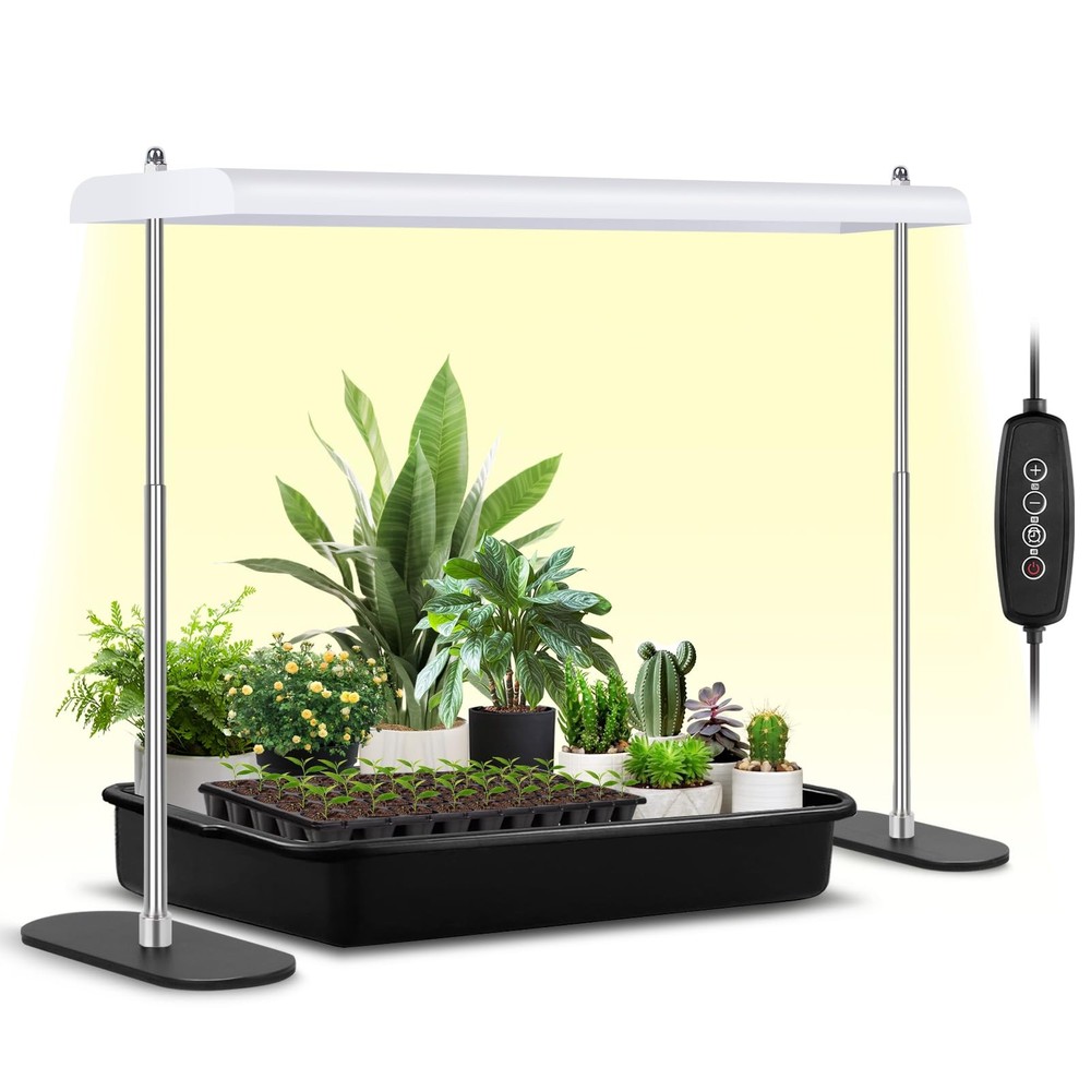 Advanced LED Grow Light Stand with Timer & Dimming for Indoor Plants