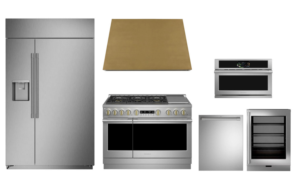 GE Monogram 48" Refrigertor, Range, Hood, Dishwasher, Beverage Fridge, Microwave