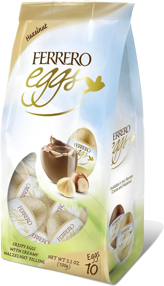 Ferrero Fine Hazelnut Milk Chocolate Eggs, Easter Basket Stuffers,