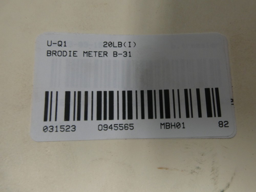 Brodie Meter B-31 Flow Meter 8-40gpm