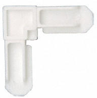 CRL White 5/16" Square Cut Screen Frame Corners - Pack of 100