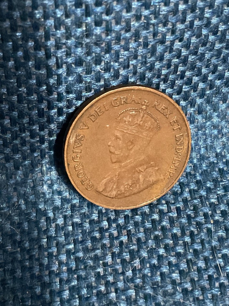 1920 CANADA ONE 1 CENT COIN VF