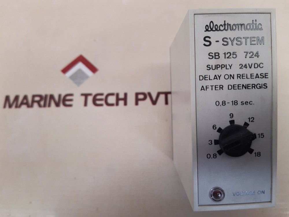 Electromatic S-System SB 125 724 Delay On Release After Deenergis 0,8-18 Sec