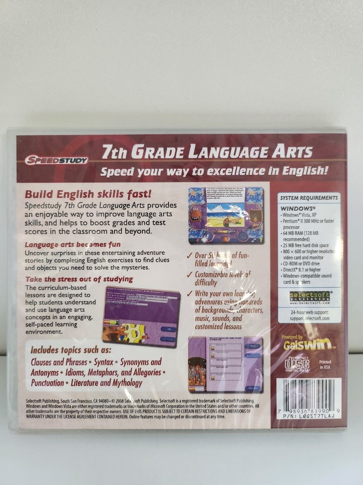 SPEEDSTUDY 7th GRADE LANGUAGE ARTS