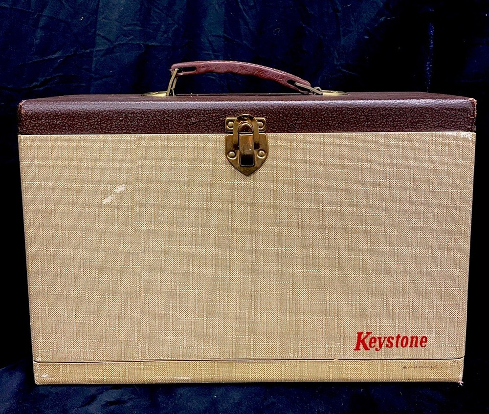 Vintage Keystone Hard Slide Protector Case And Slide Holders