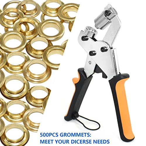 Heavy Duty Grommet Tool Kit with Eyelets