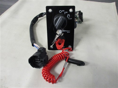 SUZUKI SINGLE IGNITION & KILL SWITCH PANEL W/ KEYS MARINE BOAT