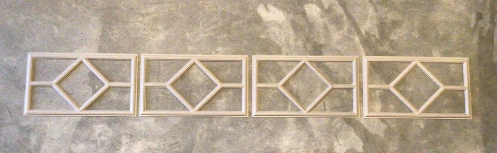 4 Amarr Waterford Replacement Insert for Short Panel Amarr Garage Doors Sandtone