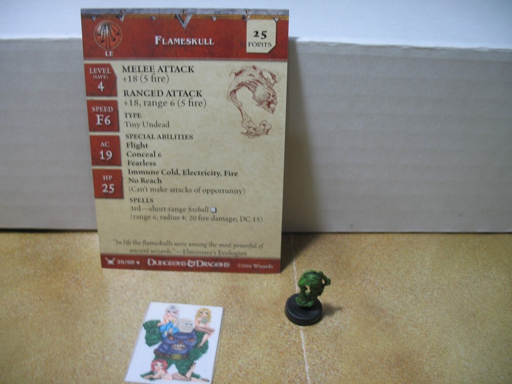 =Dungeons and Dragons D&D WAR DRUMS Flameskull 29/60 with card=