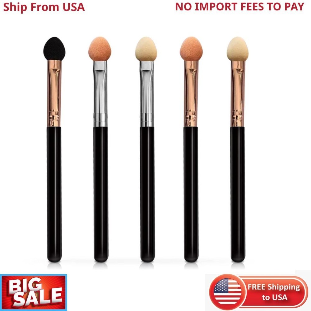 Eyeshadow Applicators Sponge Double Sided Reusable 5Pcs Professional Blendable
