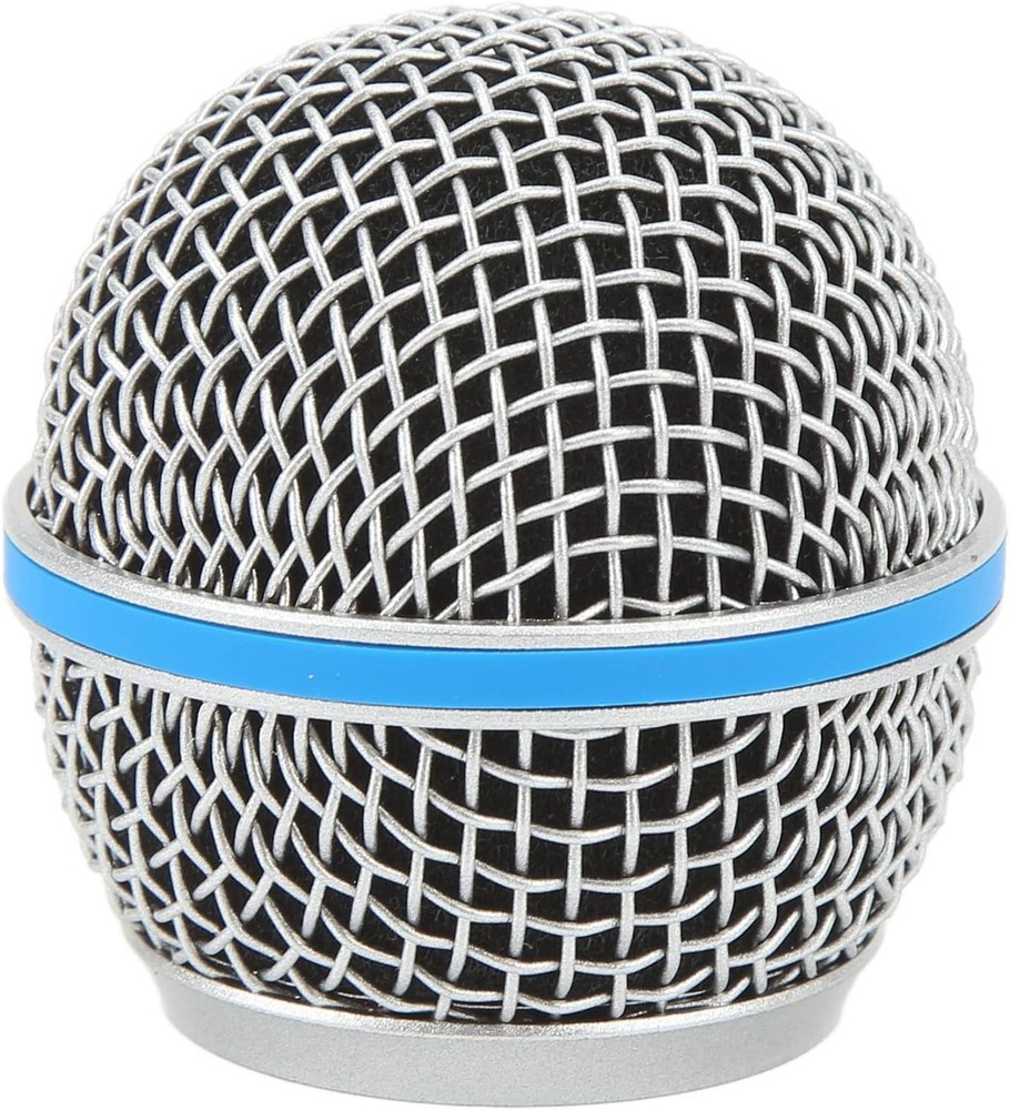 Microphone Grill, Replacement Steel Mesh Grill Head for Beta58A...