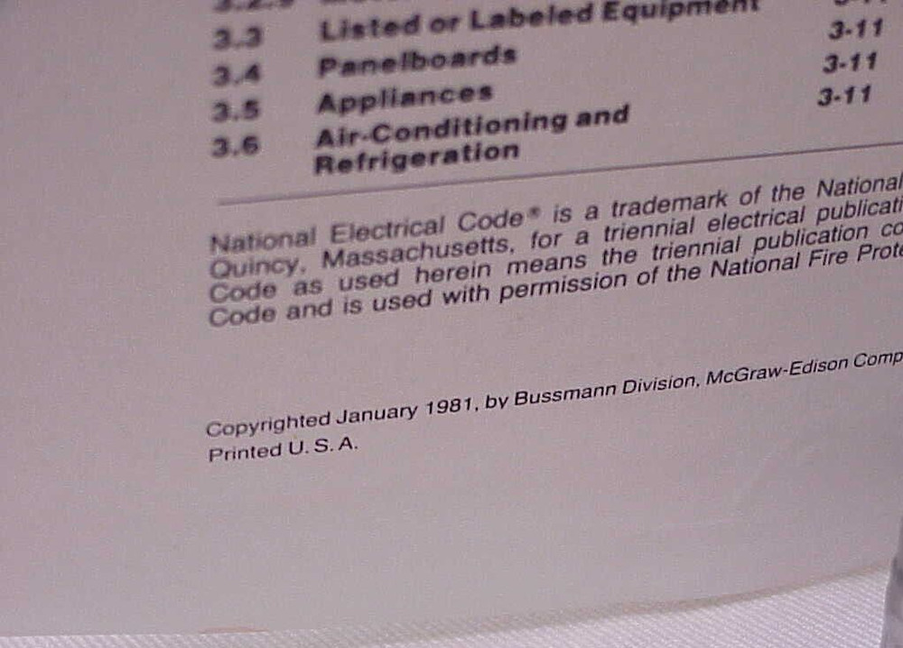 VINTAGE BUSS ELECTRICAL PROTECTION HANDBOOK 1981 SELECTING PROTECTIVE DEVICES