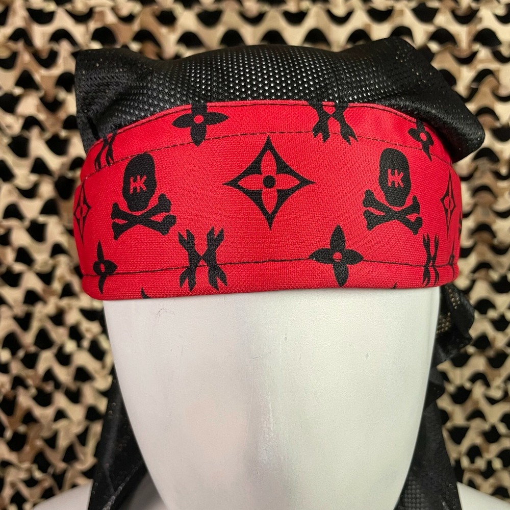 NEW HK Army Headwrap - Monogram Red/Black