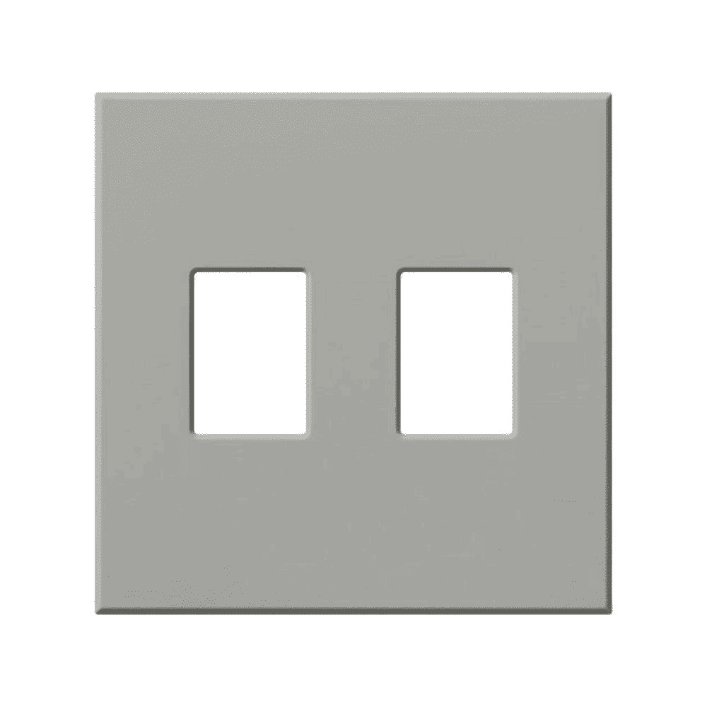 Lutron VWP-2-GR, 2-Gang Wallplate, Gray