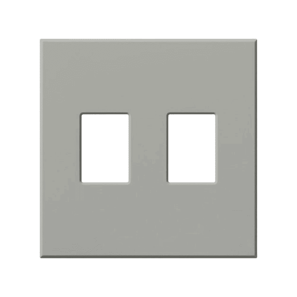 Lutron VWP-2-GR, 2-Gang Wallplate, Gray